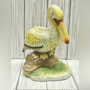Ardco Pelican Ceramic Figurine Hand Painted 7.5"